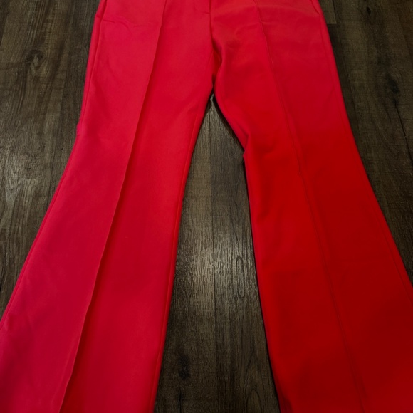 DKNY Slim Flare Dress Pants – Red – Full Length – Size 10P (NWT) - Picture 6 of 15